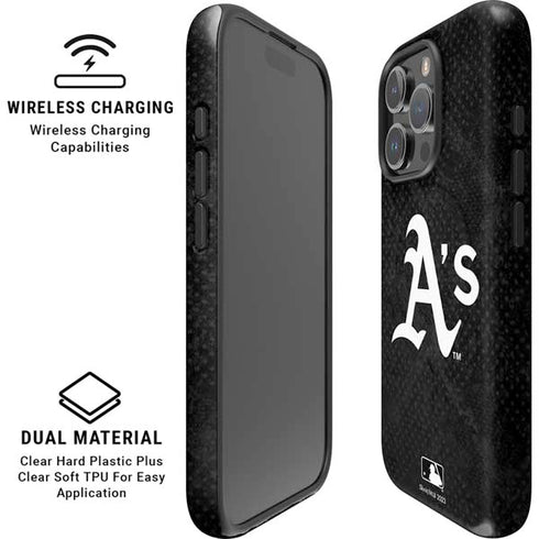 MLB Oakland Athletics Dark Wash iPhone 16 Pro Max Magsafe Impact Case
